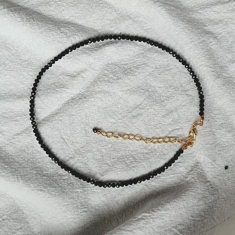 Simple Black Beads Choker For Women