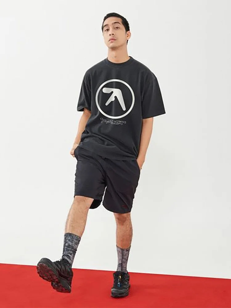Cotton Graphic Oversized Short Sleeve Top