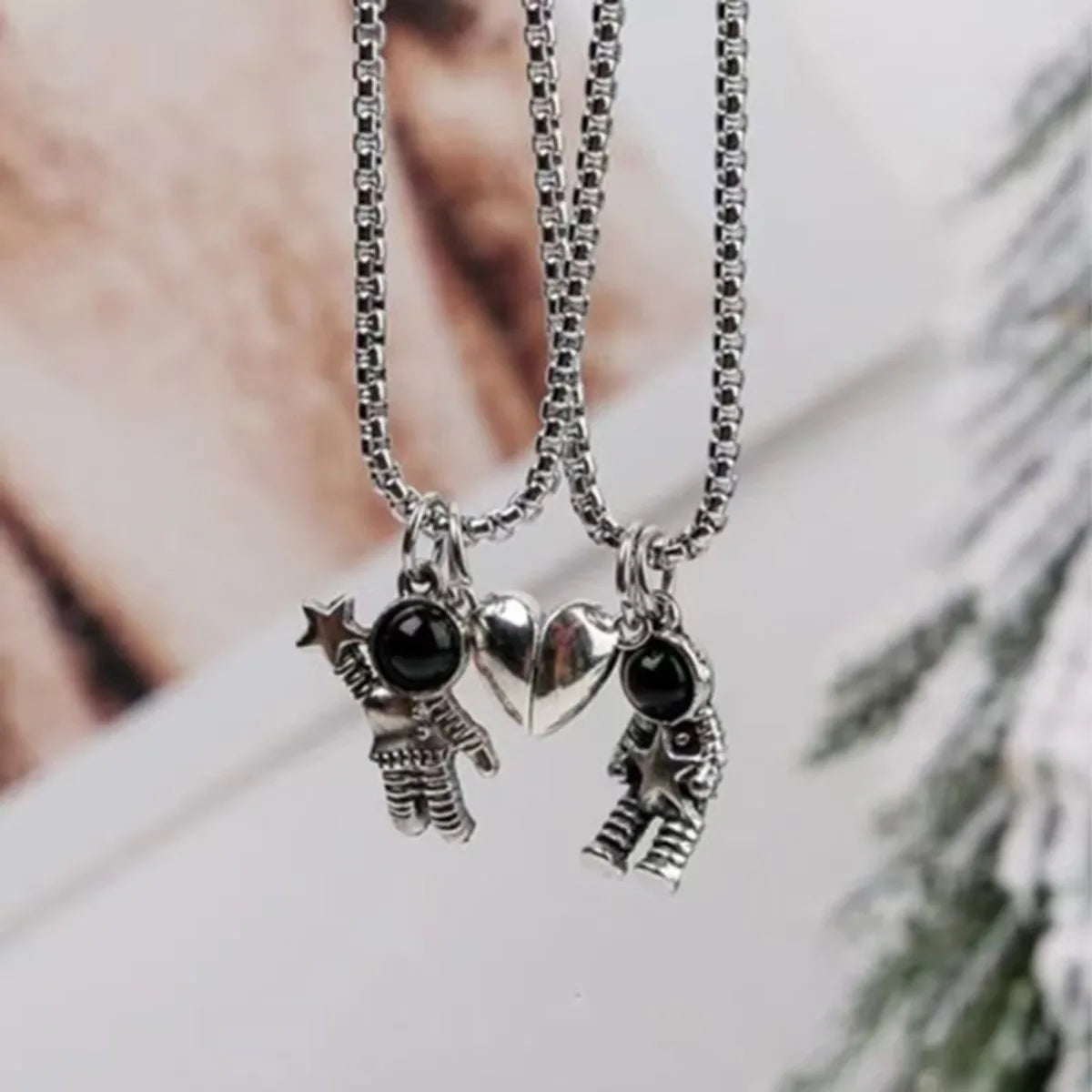 Sparkling Double Layer Butterfly Necklace