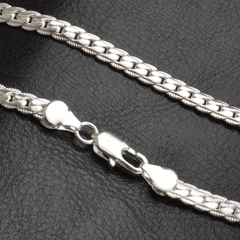 Luxury Silver 5mm Necklace Chain