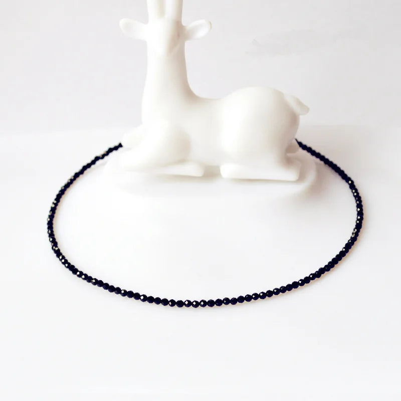 Simple Black Beads Choker For Women