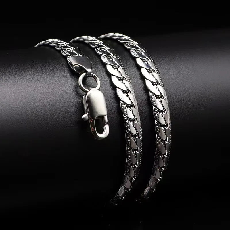 Luxury Silver 5mm Necklace Chain