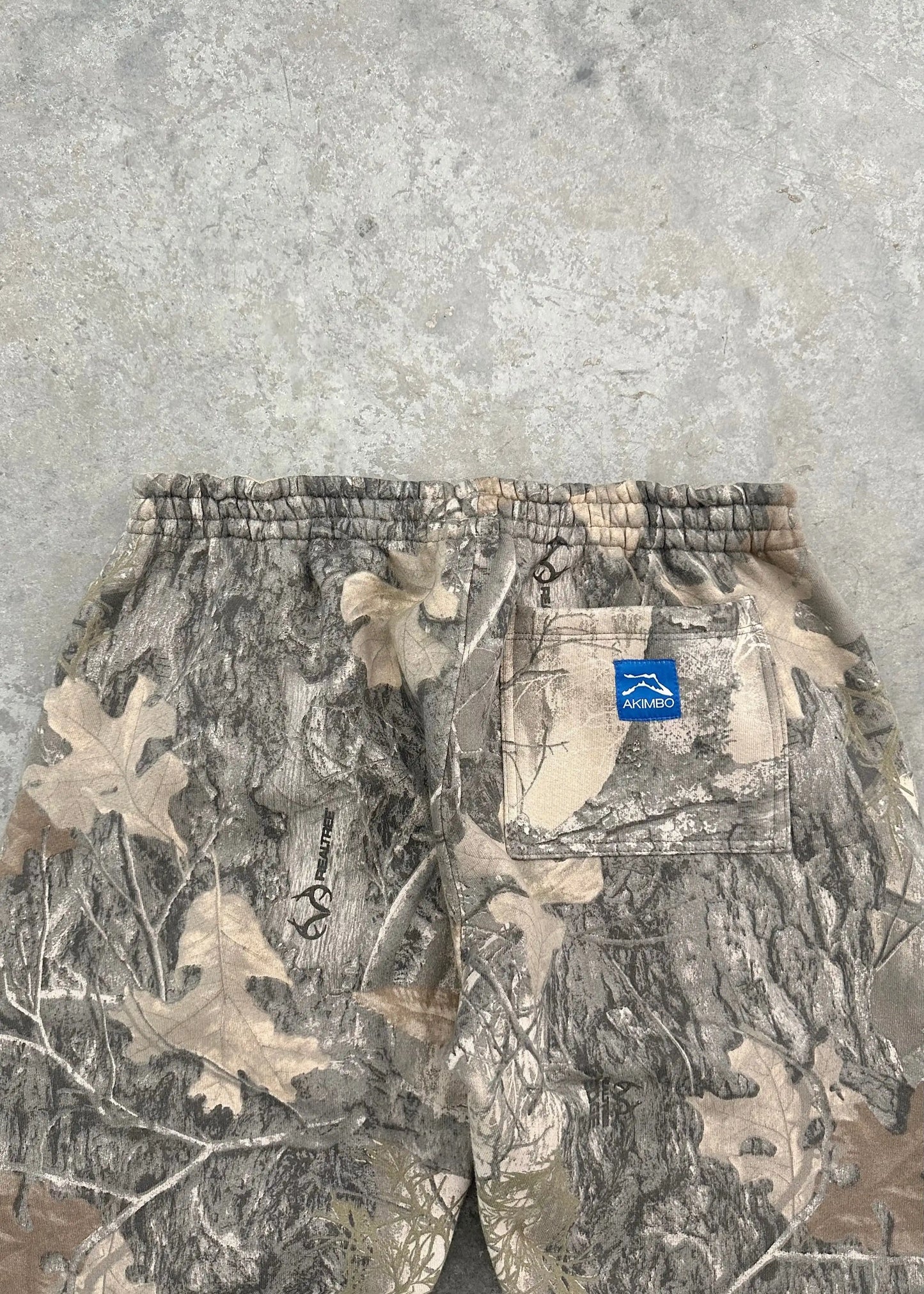 Baggy Camouflage Pattern Sweat Pants Men Oversized