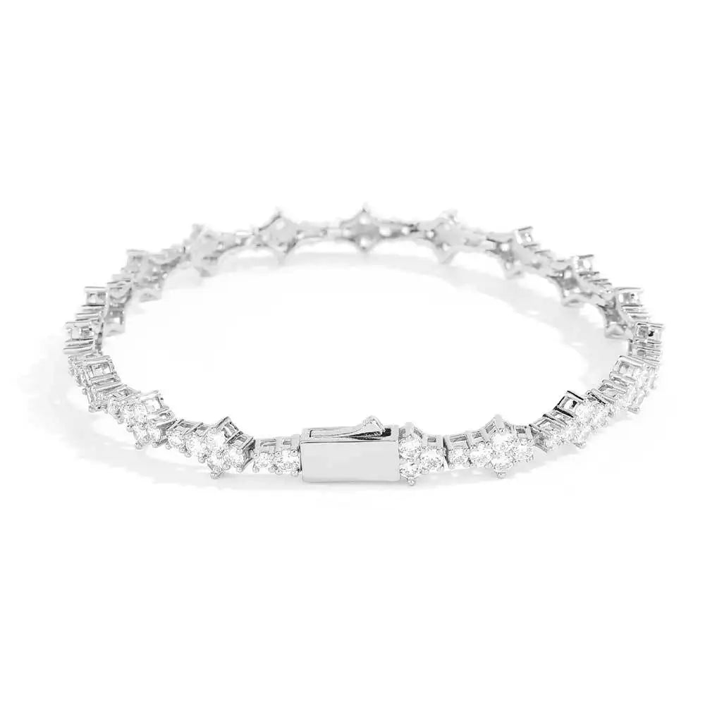 Iced Out Cubic Zirconia Tennis Bracelet