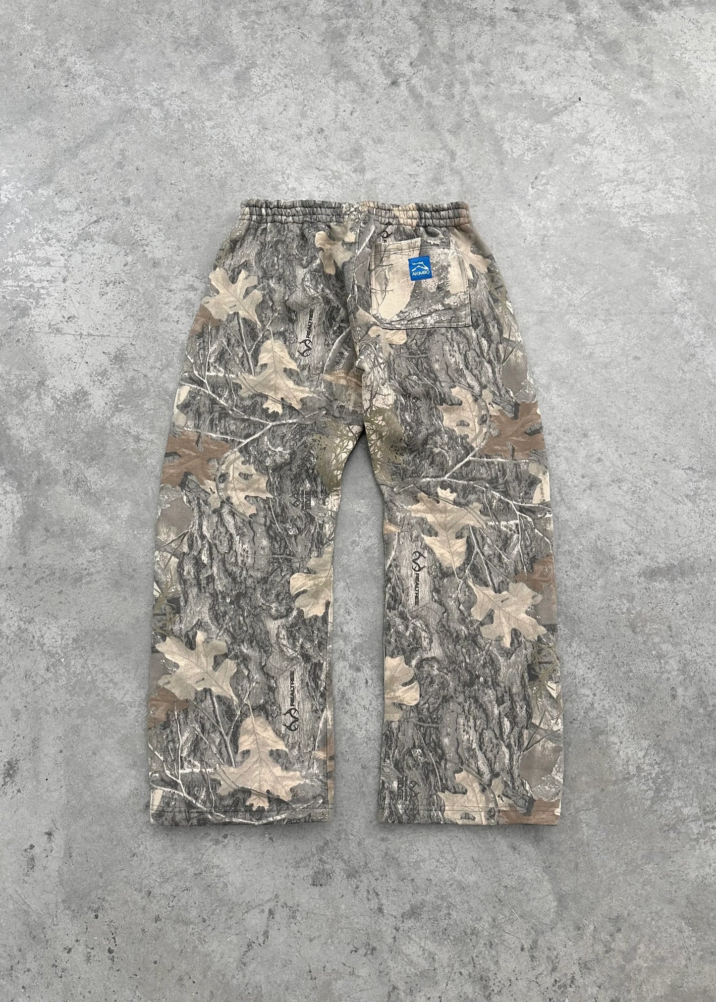 Baggy Camouflage Pattern Sweat Pants Men Oversized