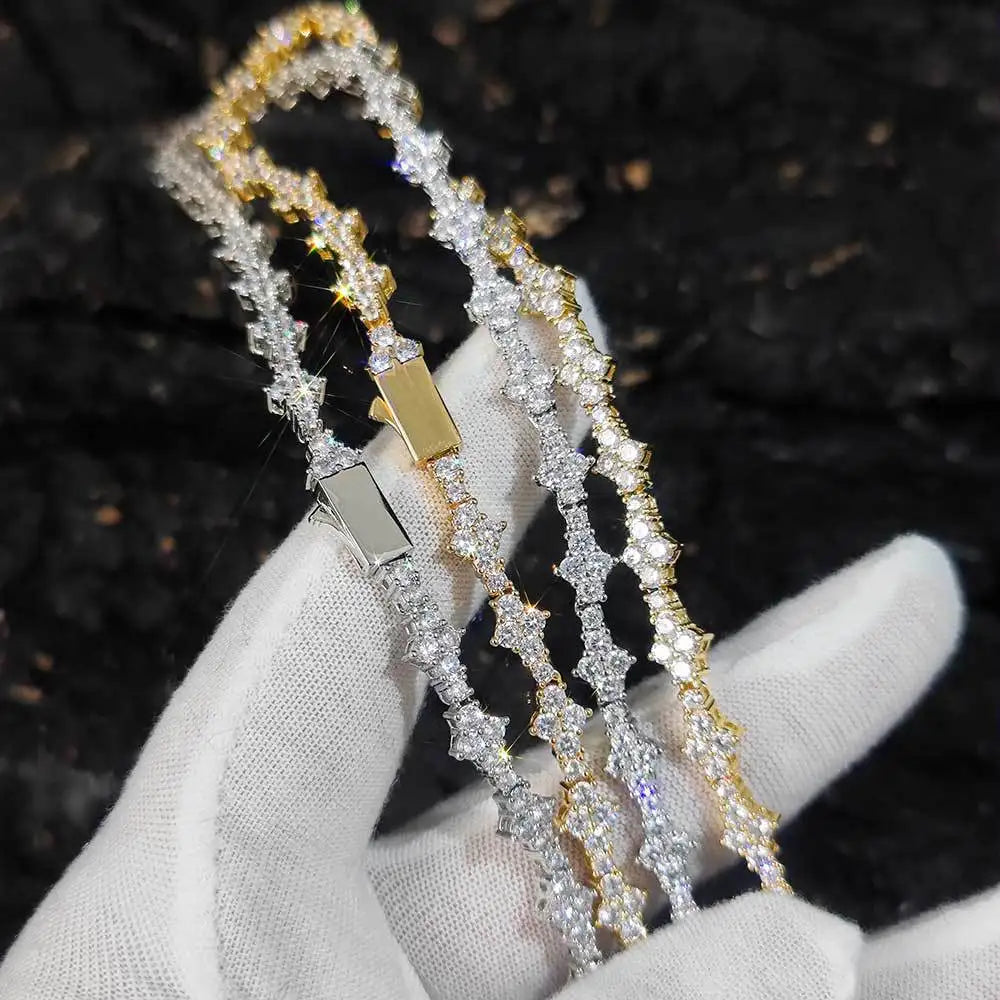 Iced Out Cubic Zirconia Tennis Bracelet