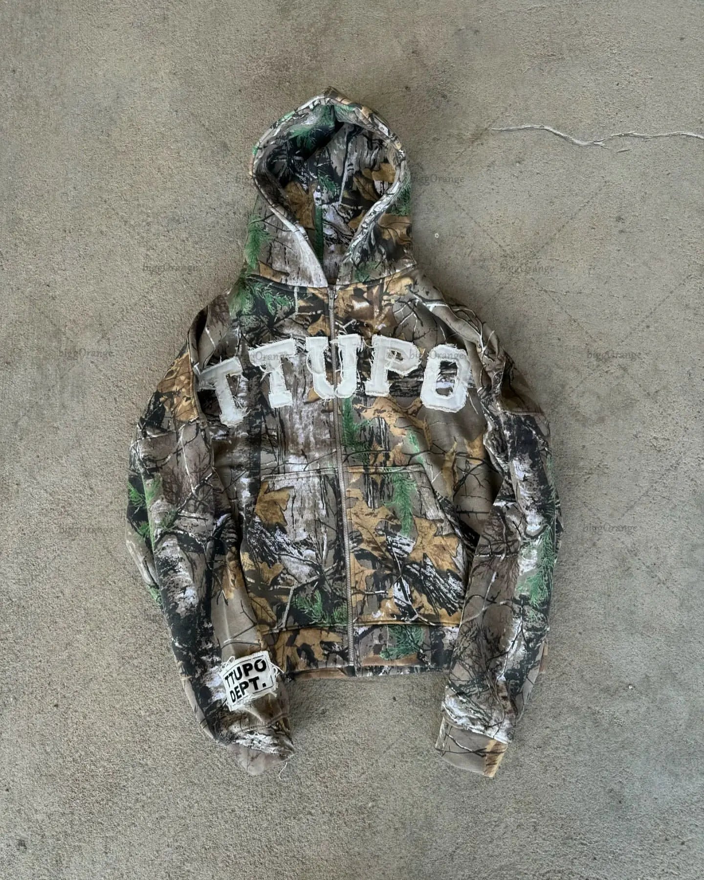 Number Embroidery Oversized Hoodie Women Y2K