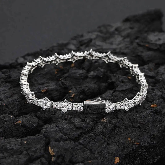 Iced Out Cubic Zirconia Tennis Bracelet