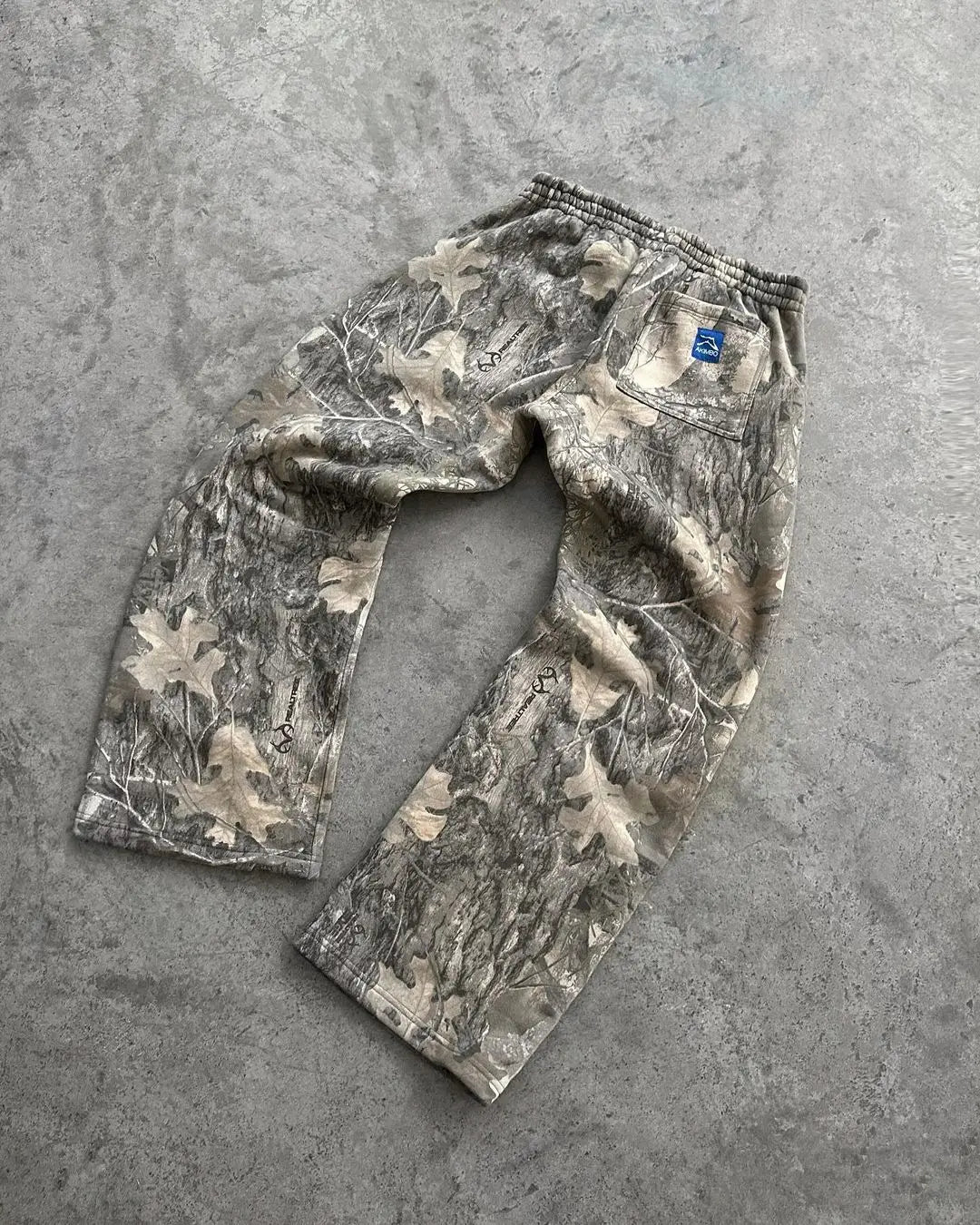 Baggy Camouflage Pattern Sweat Pants Men Oversized