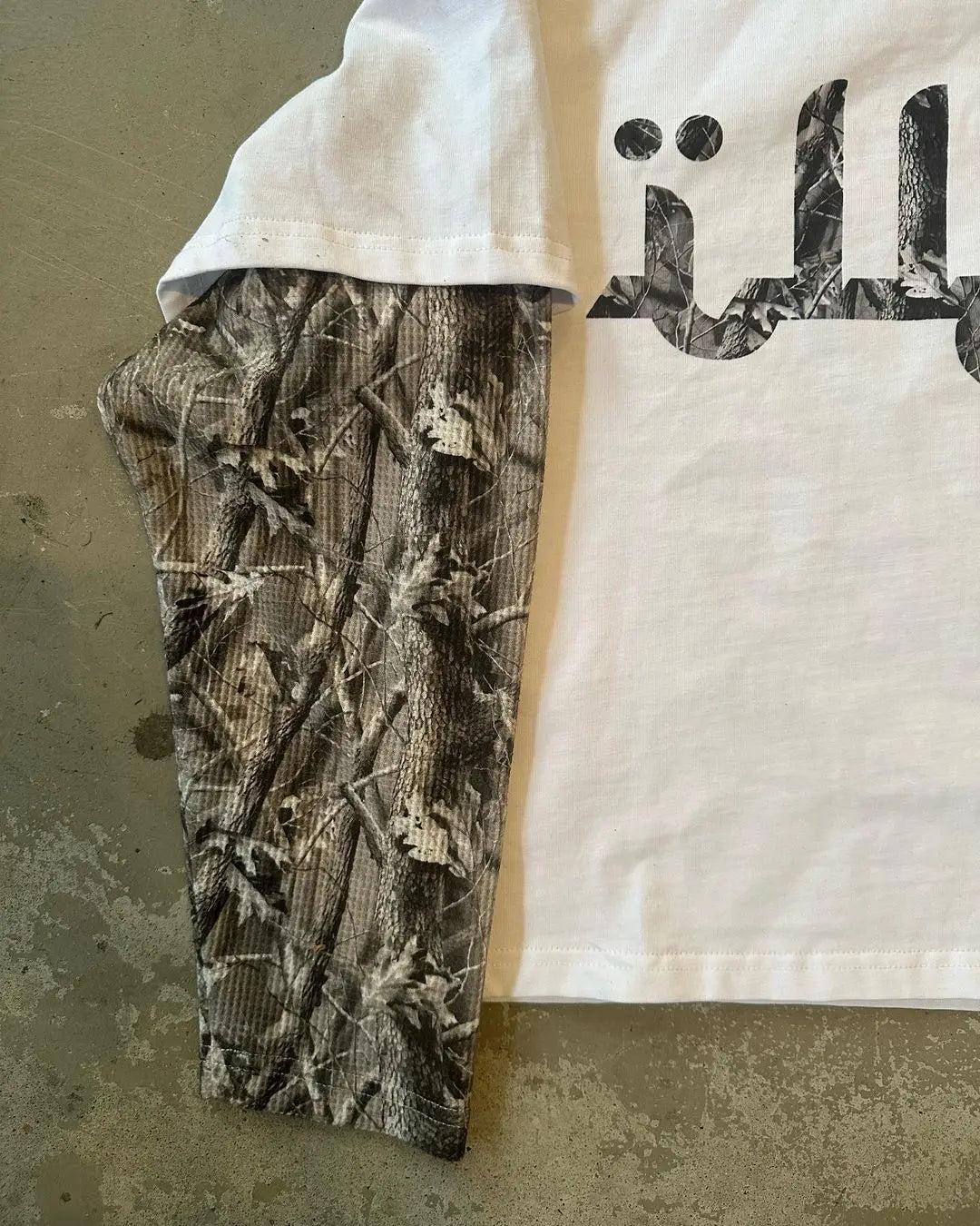 Y2k Street Fashion Camouflage Splicing Shirt