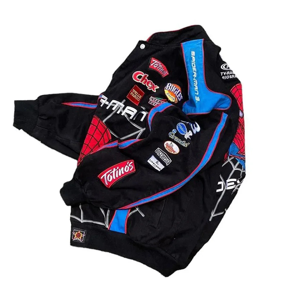 Spider Jacket Long Sleeve Motorcycle Jacket Mens