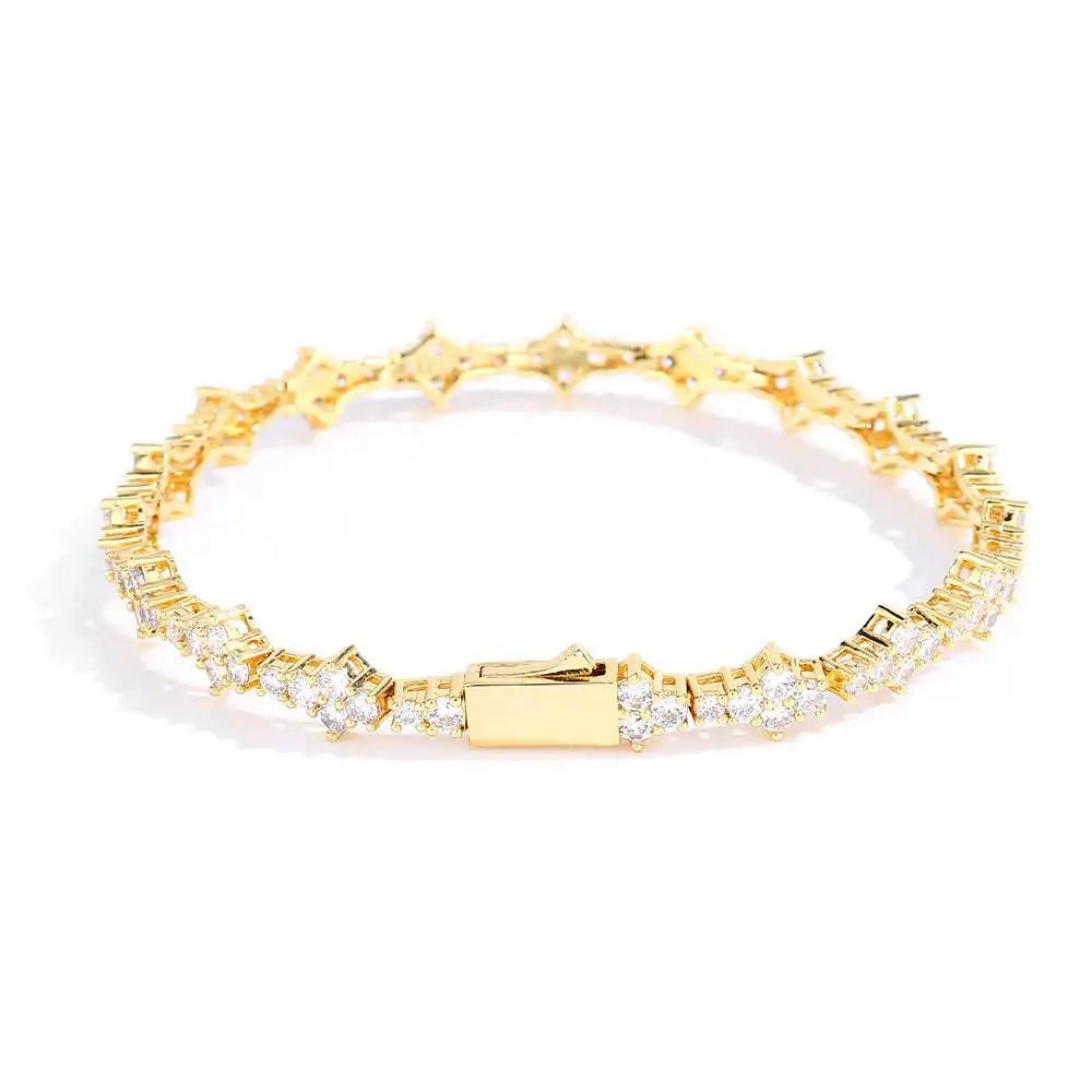 Iced Out Cubic Zirconia Tennis Bracelet