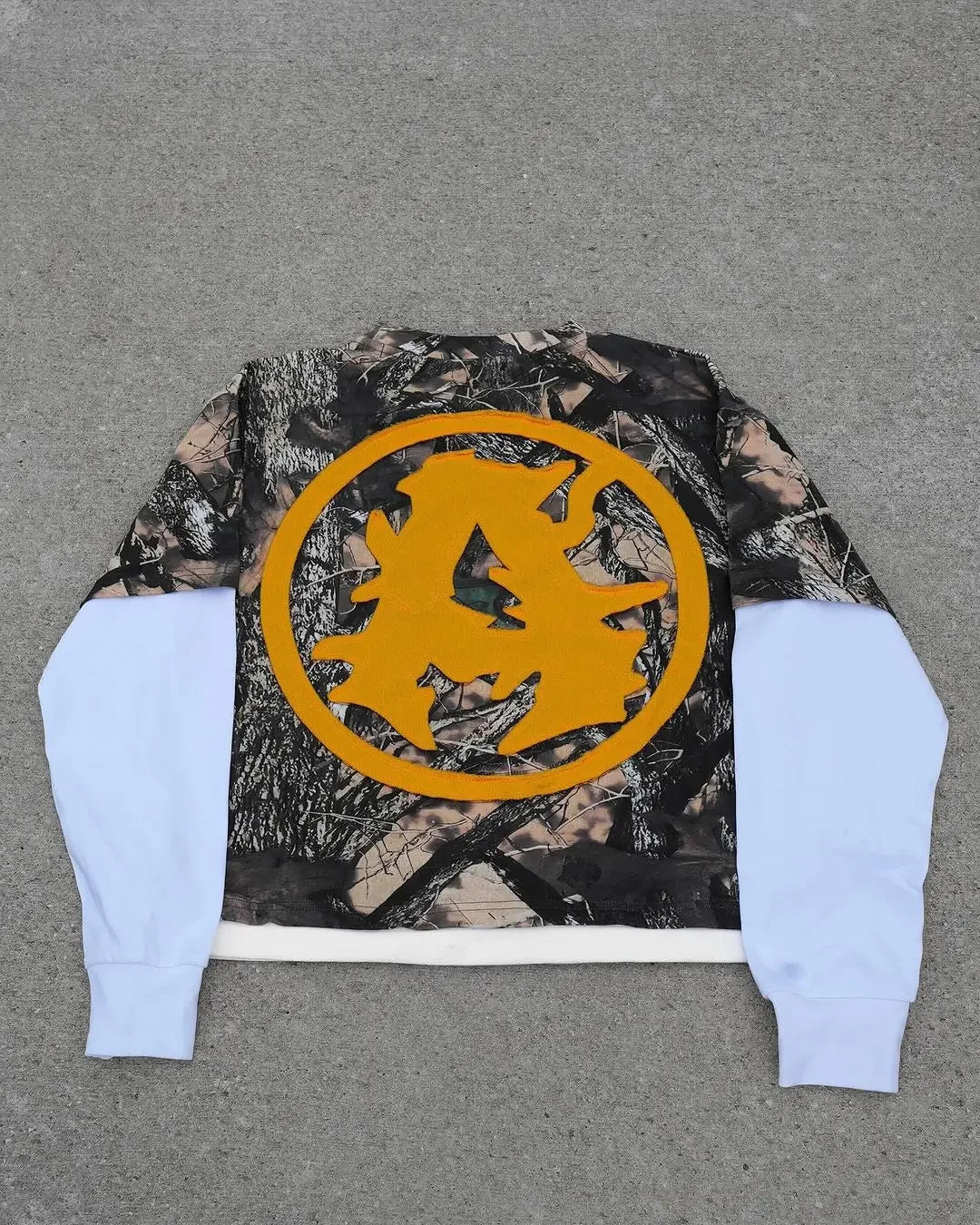 American street camouflage long sleeve pullover