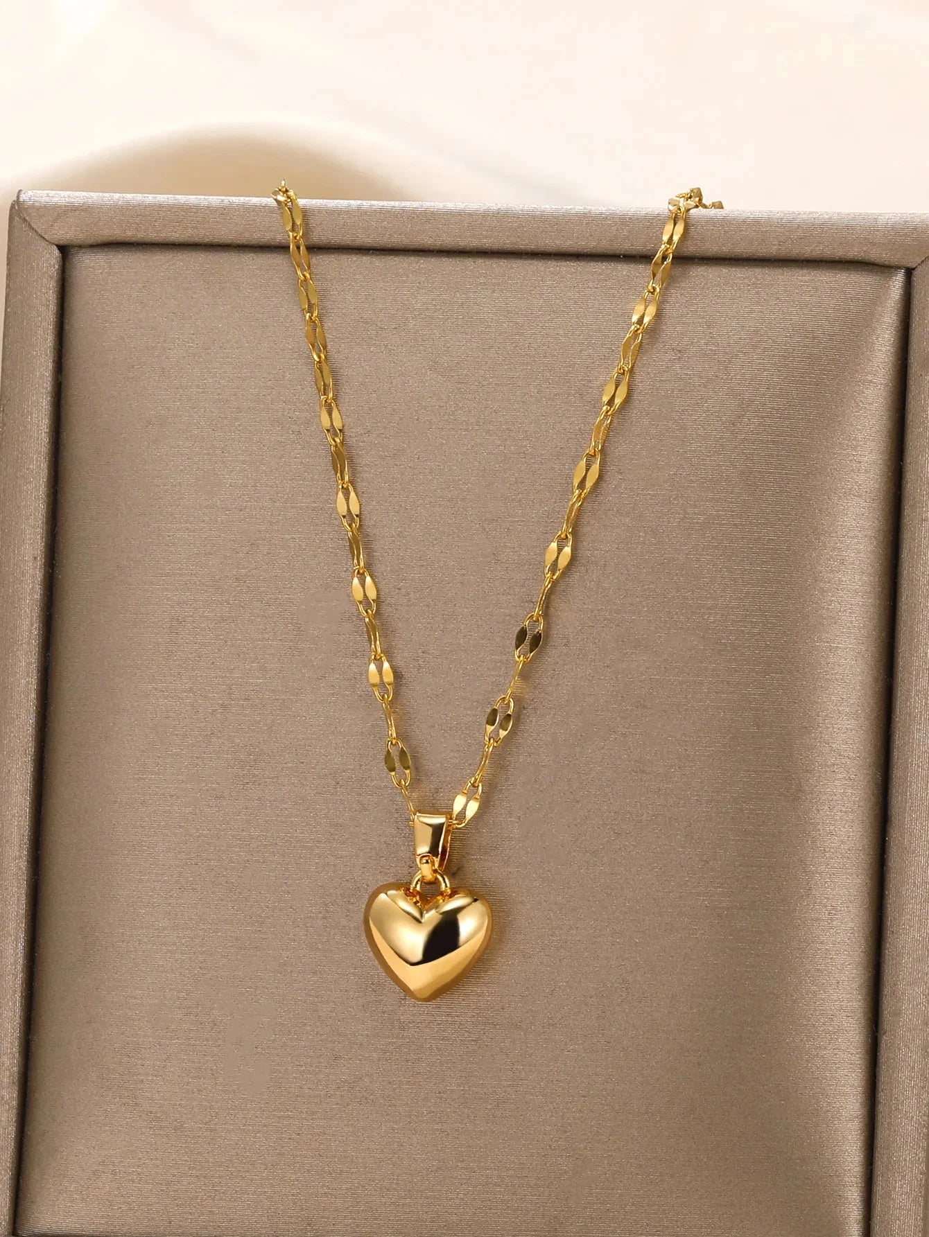 Stainless Steel  Heart Necklace For Women