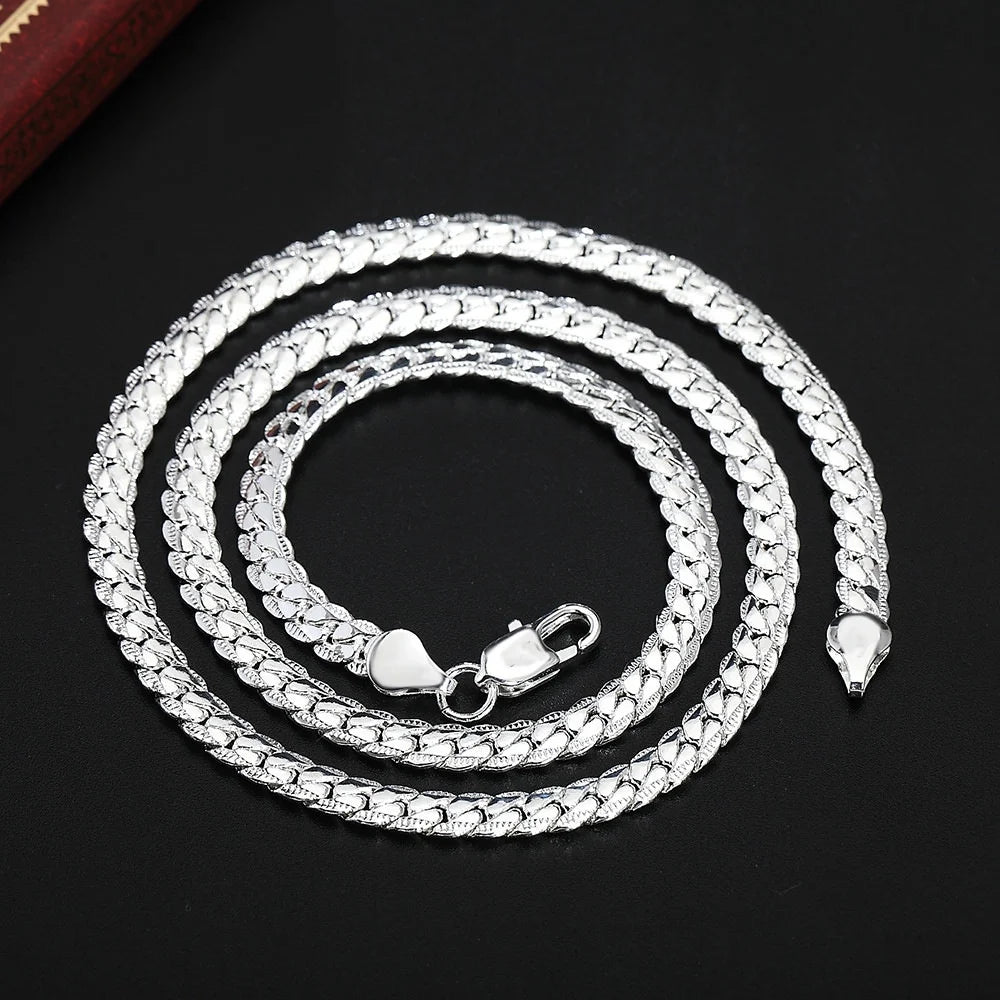 Luxury Silver 5mm Necklace Chain