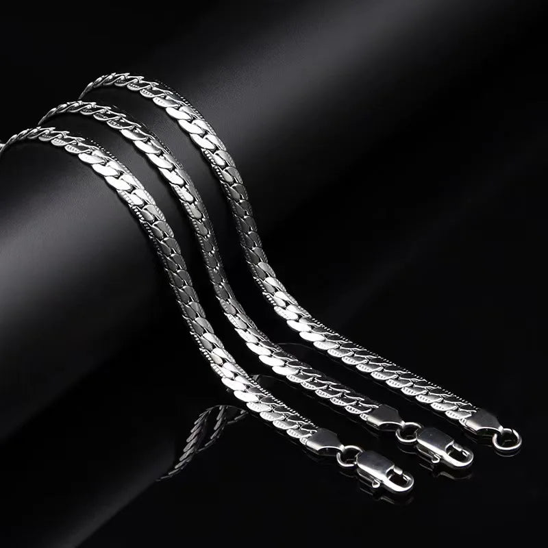Luxury Silver 5mm Necklace Chain