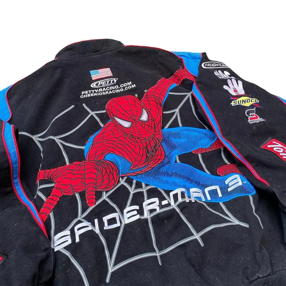 Spider Jacket Long Sleeve Motorcycle Jacket Mens