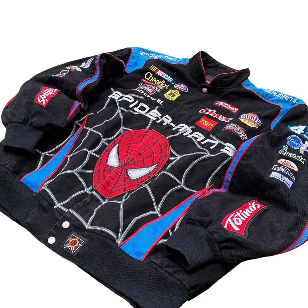 Spider Jacket Long Sleeve Motorcycle Jacket Mens